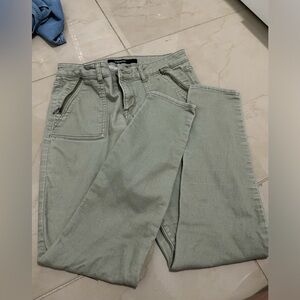 Green Denim Pants